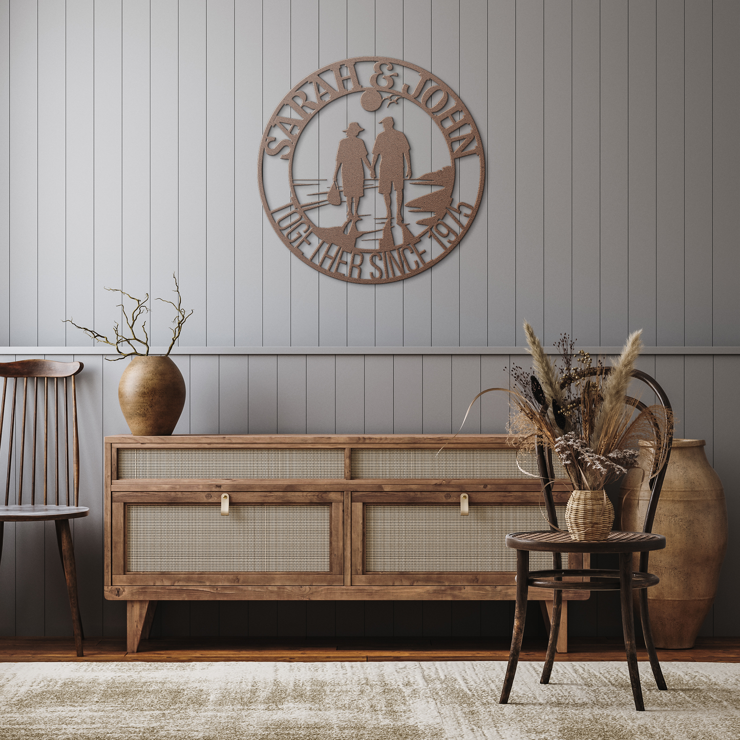 Beach_Couple_Metal_Art_Copper_Rustic_Hallway_Mockup.png