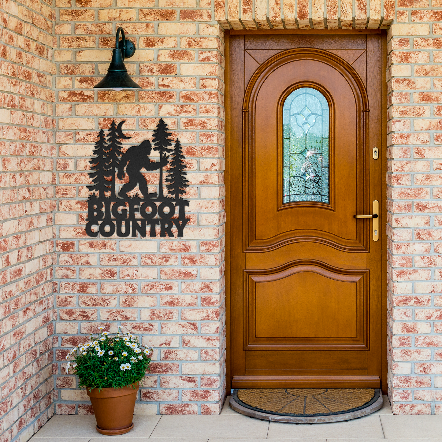 Bigfoot_Country_Metal_Wall_Art_Black_Brick_Entrance_Mockup.png