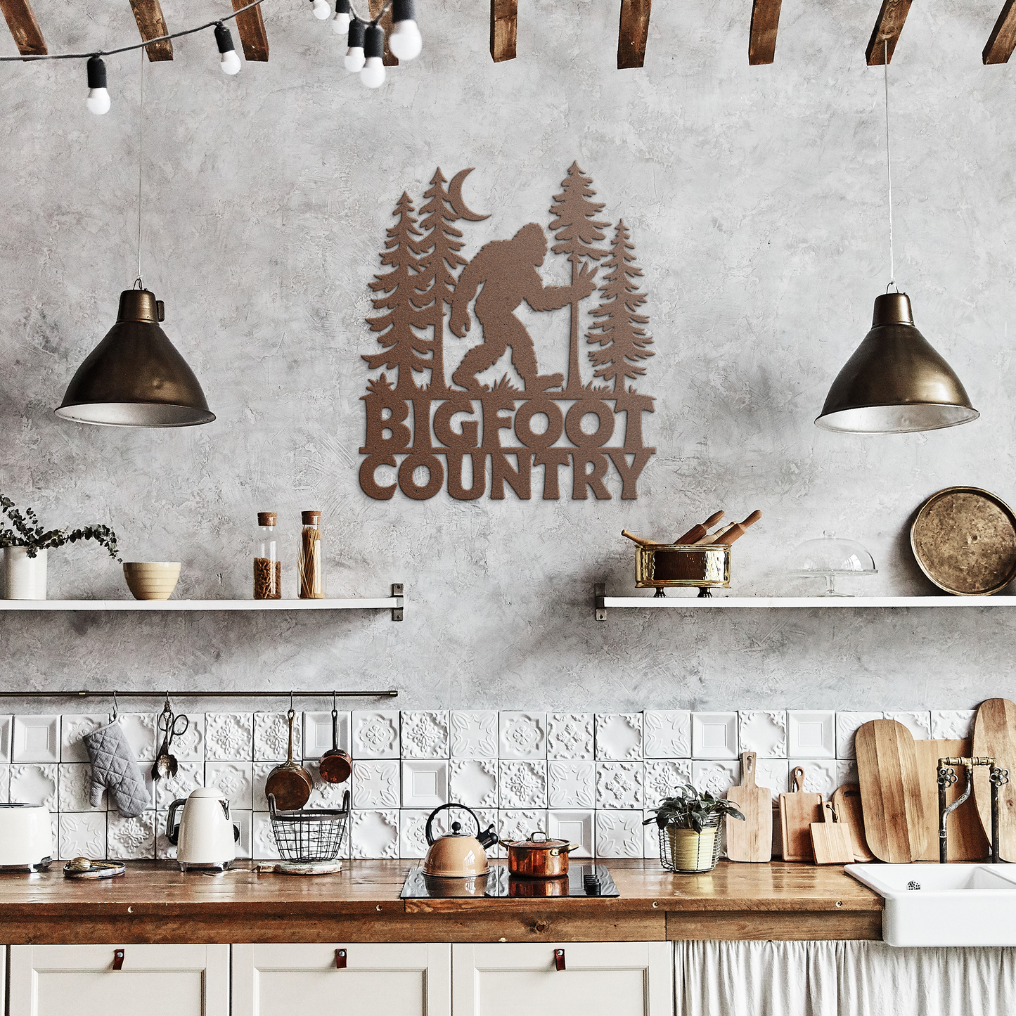 Bigfoot_Country_Metal_Wall_Art_Copper_Rustic_Kitchen_Mockup.png