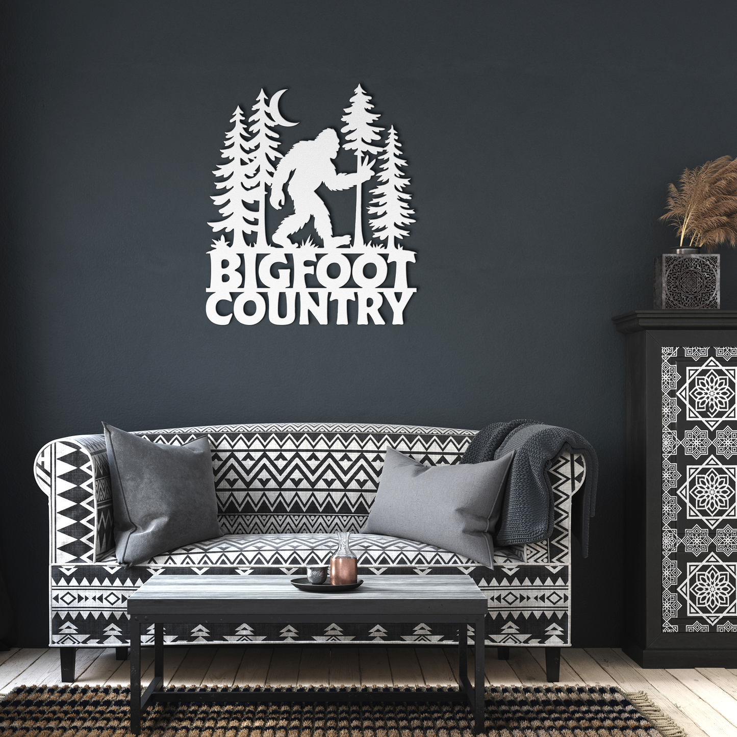 Bigfoot_Country_Metal_Wall_Art_White_Dark_Living_Room_Mockup.png