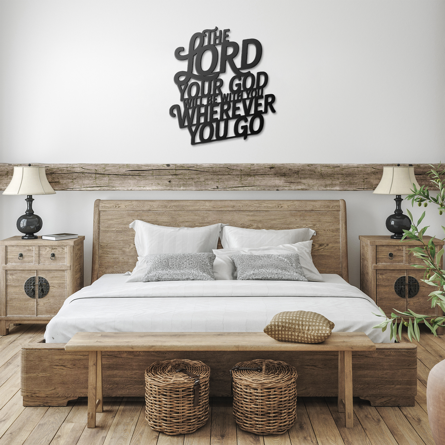 Christian_Metal_Art_-_The_Lord_Your_God__Black_Farmhouse_Bedroom_Mockup.png