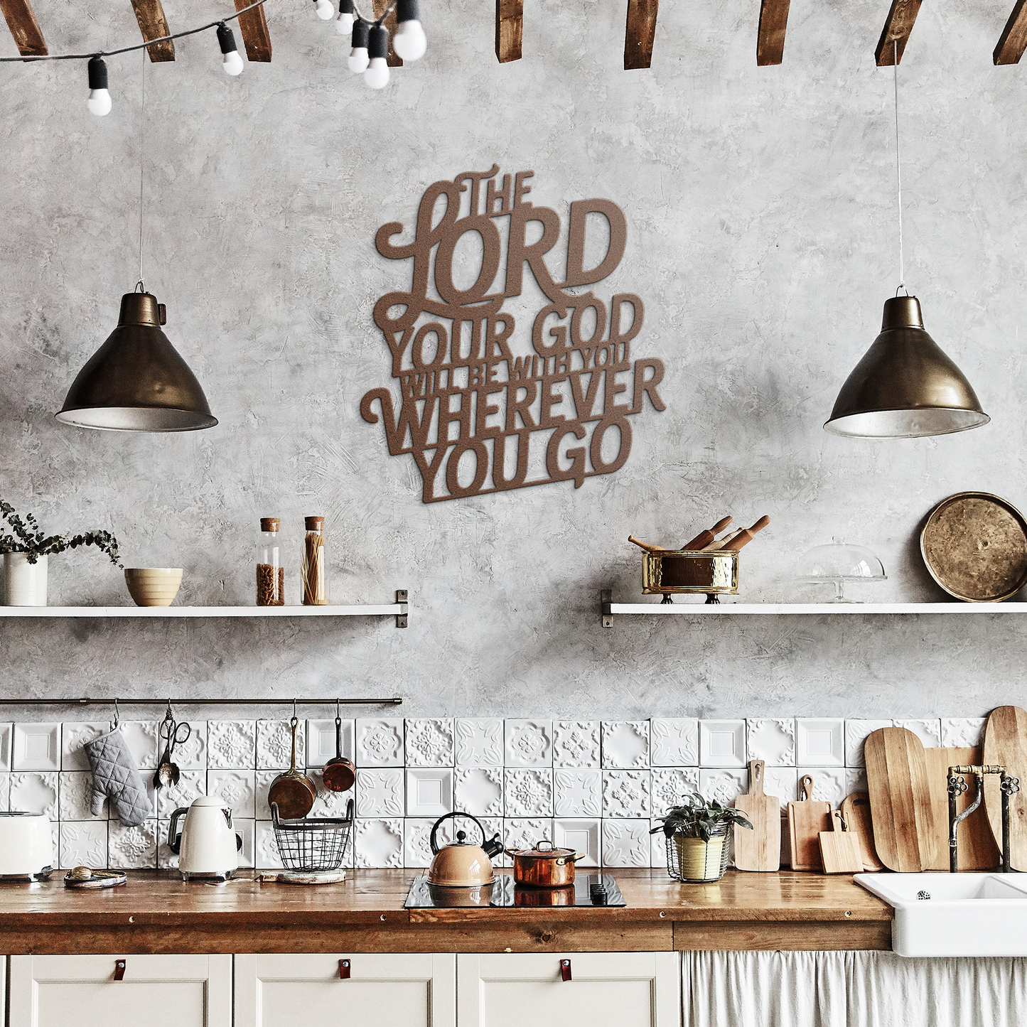 Christian_Metal_Art_-_The_Lord_Your_God__Copper_Rustic_Kitchen_Mockup.png