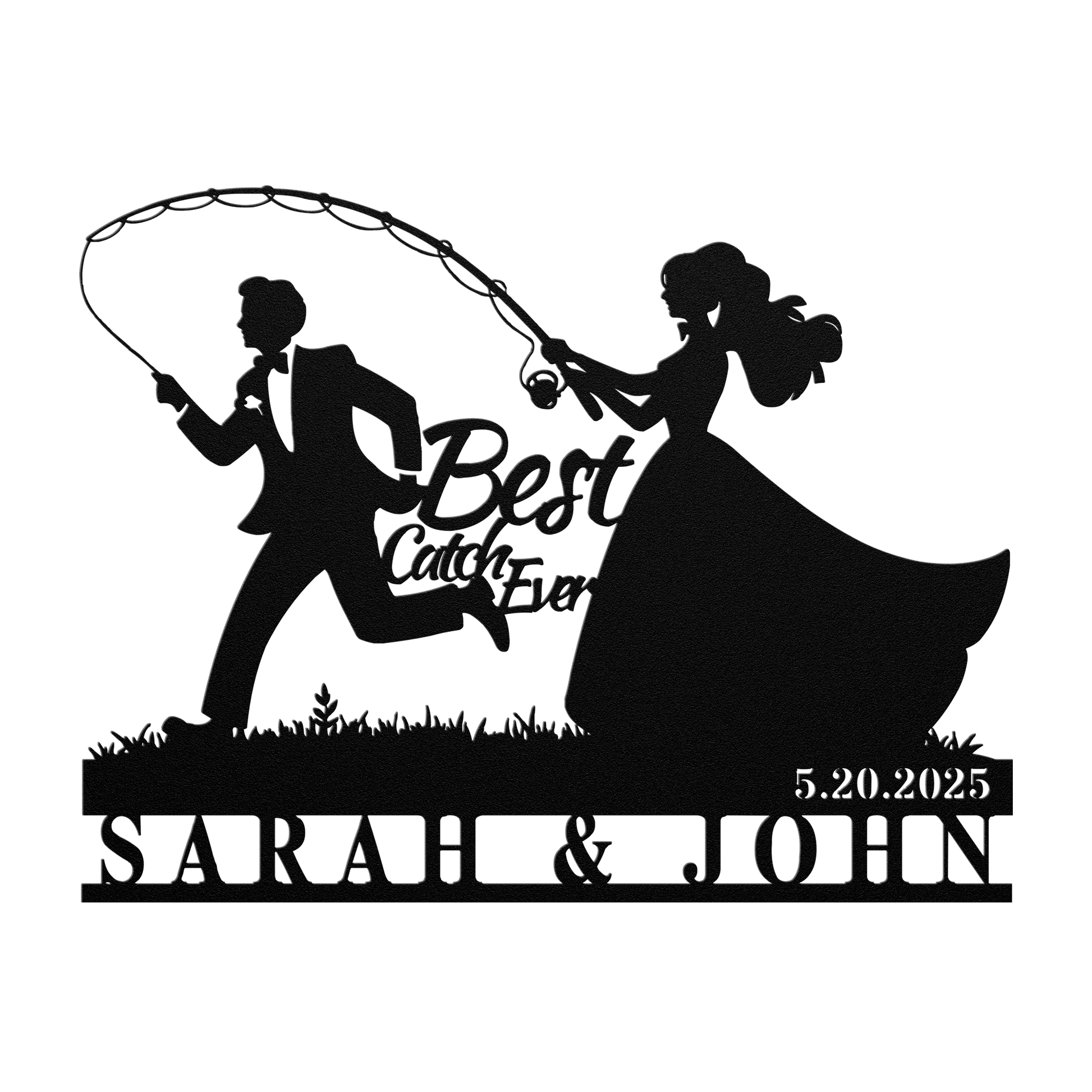 Custom_Fishing_Couple_Wedding_Metal_Sign_Black_Transparent_Mockup.png