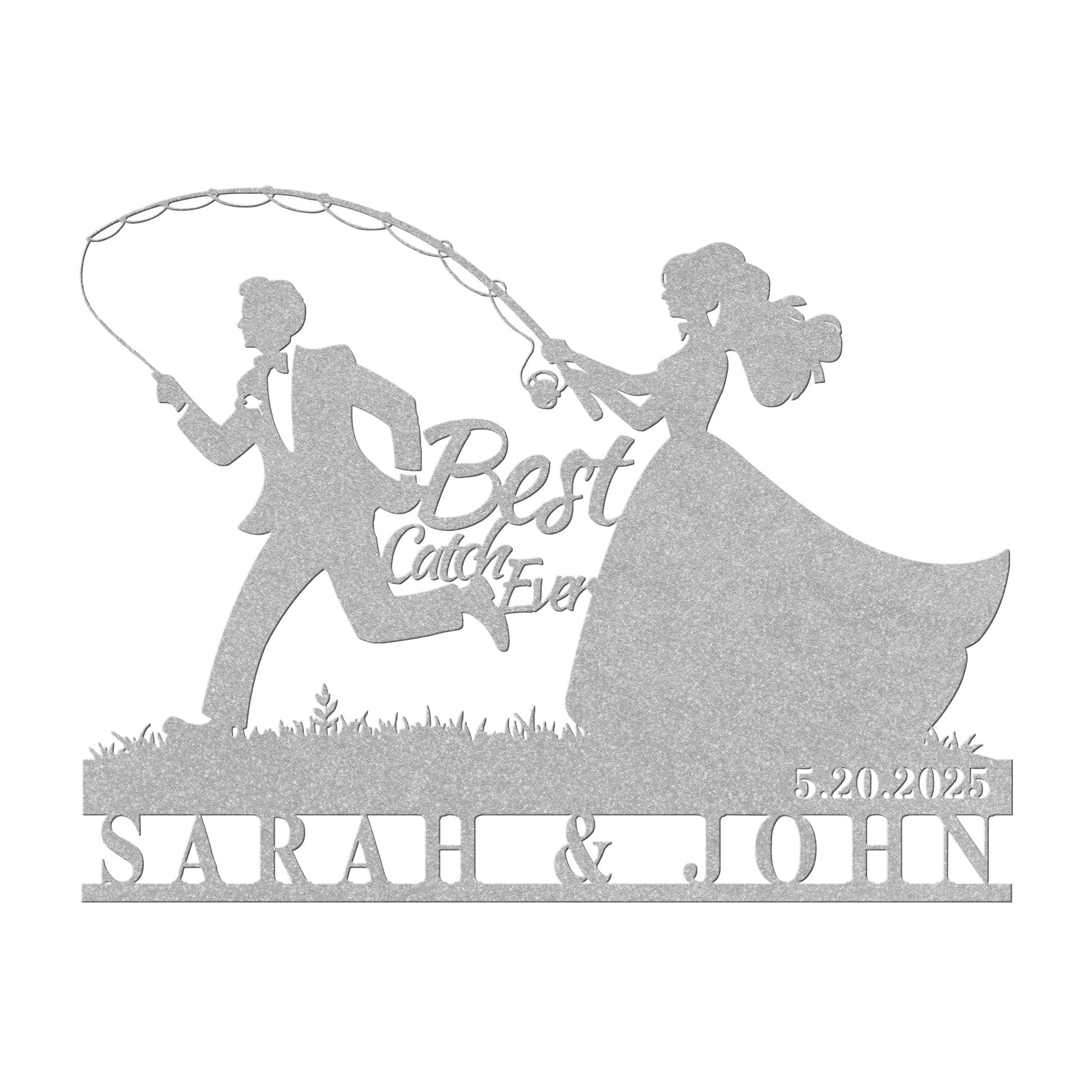Custom_Fishing_Couple_Wedding_Metal_Sign_Silver_Transparent_Mockup.png