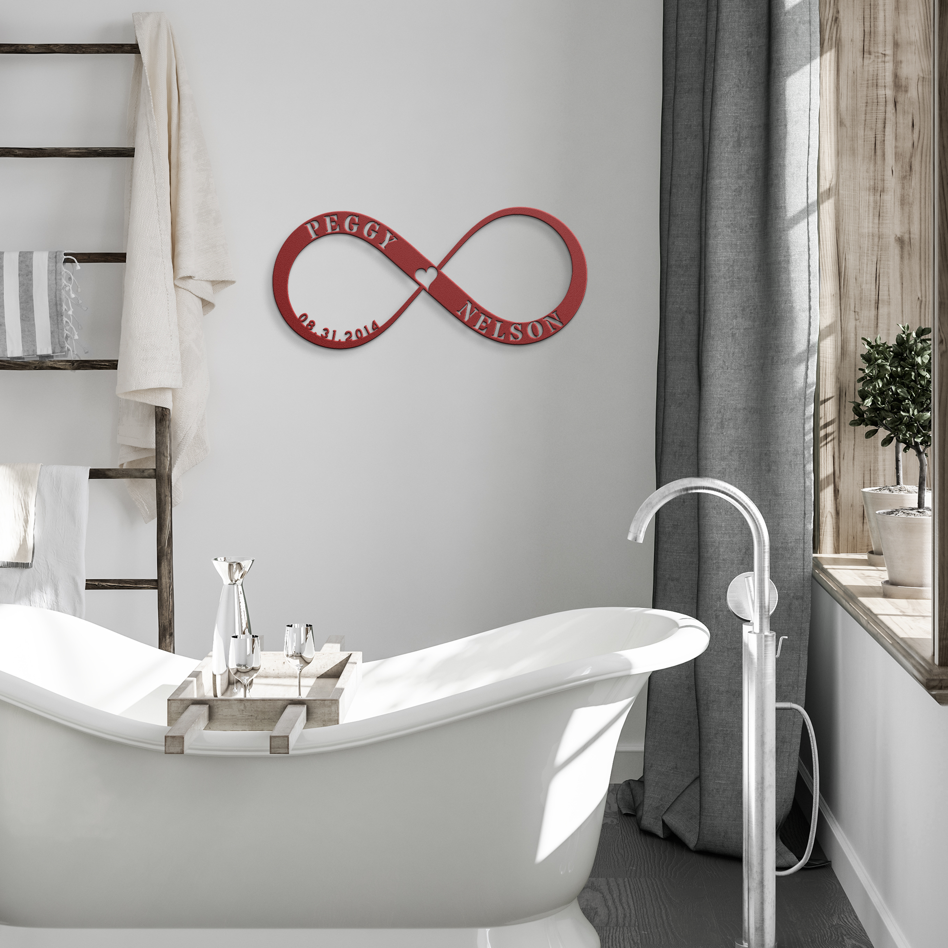 Custom_Infinity_Metal_Sign_with_Heart_Red_Modern_Bathroom_Mockup.png