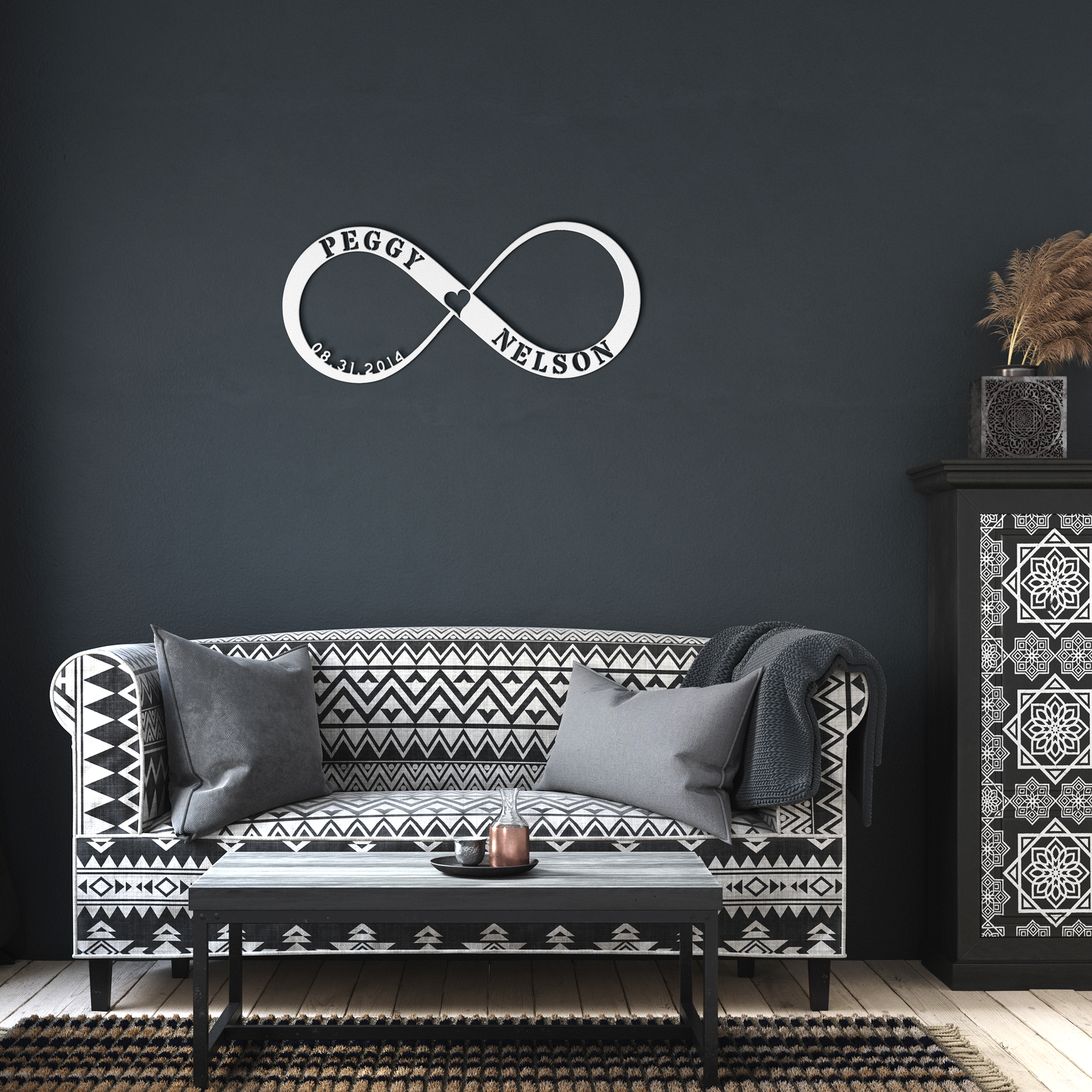 Custom_Infinity_Metal_Sign_with_Heart_White_Dark_Living_Room_Mockup.png