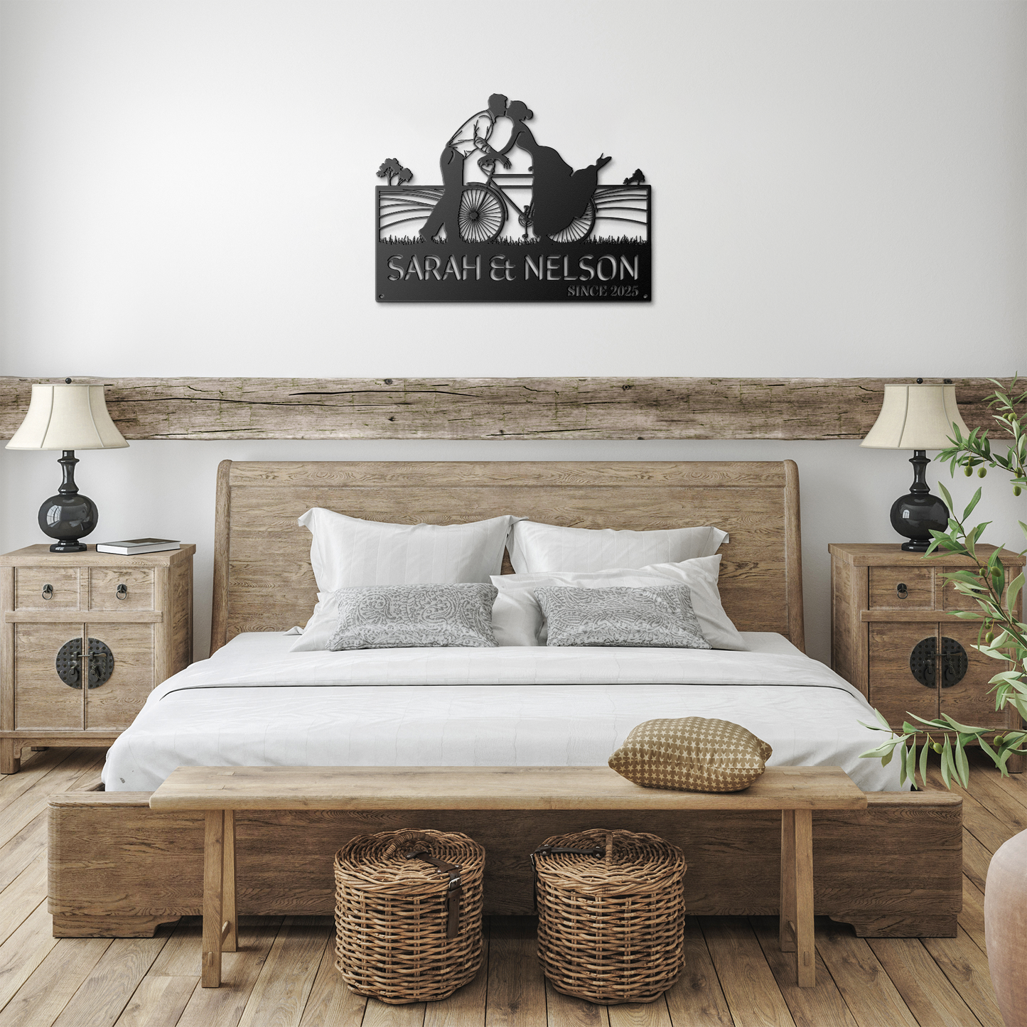Cycling_Couple_Kissing_Metal_Sign_Black_Farmhouse_Bedroom_Mockup.png