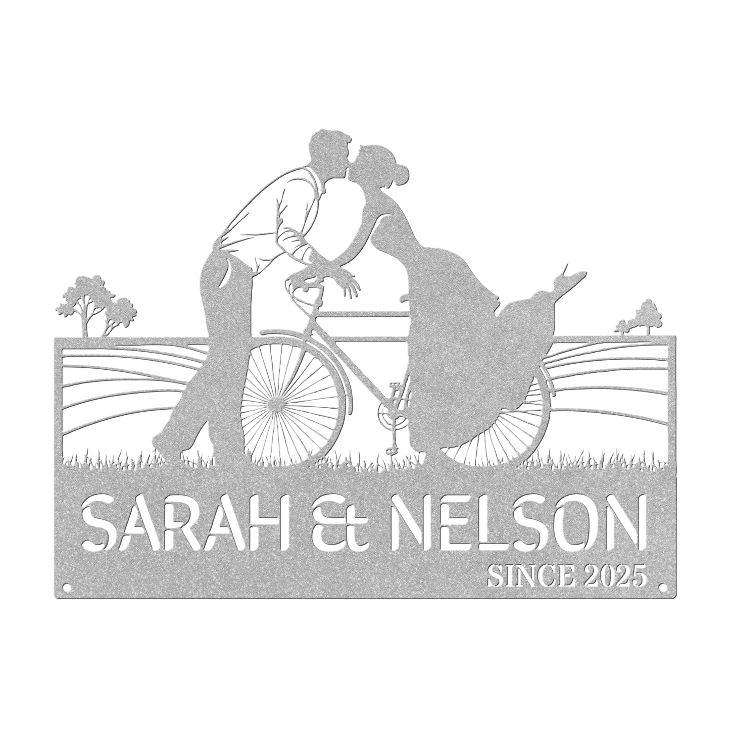 Cycling_Couple_Kissing_Metal_Sign_Silver_Transparent_Mockup.png