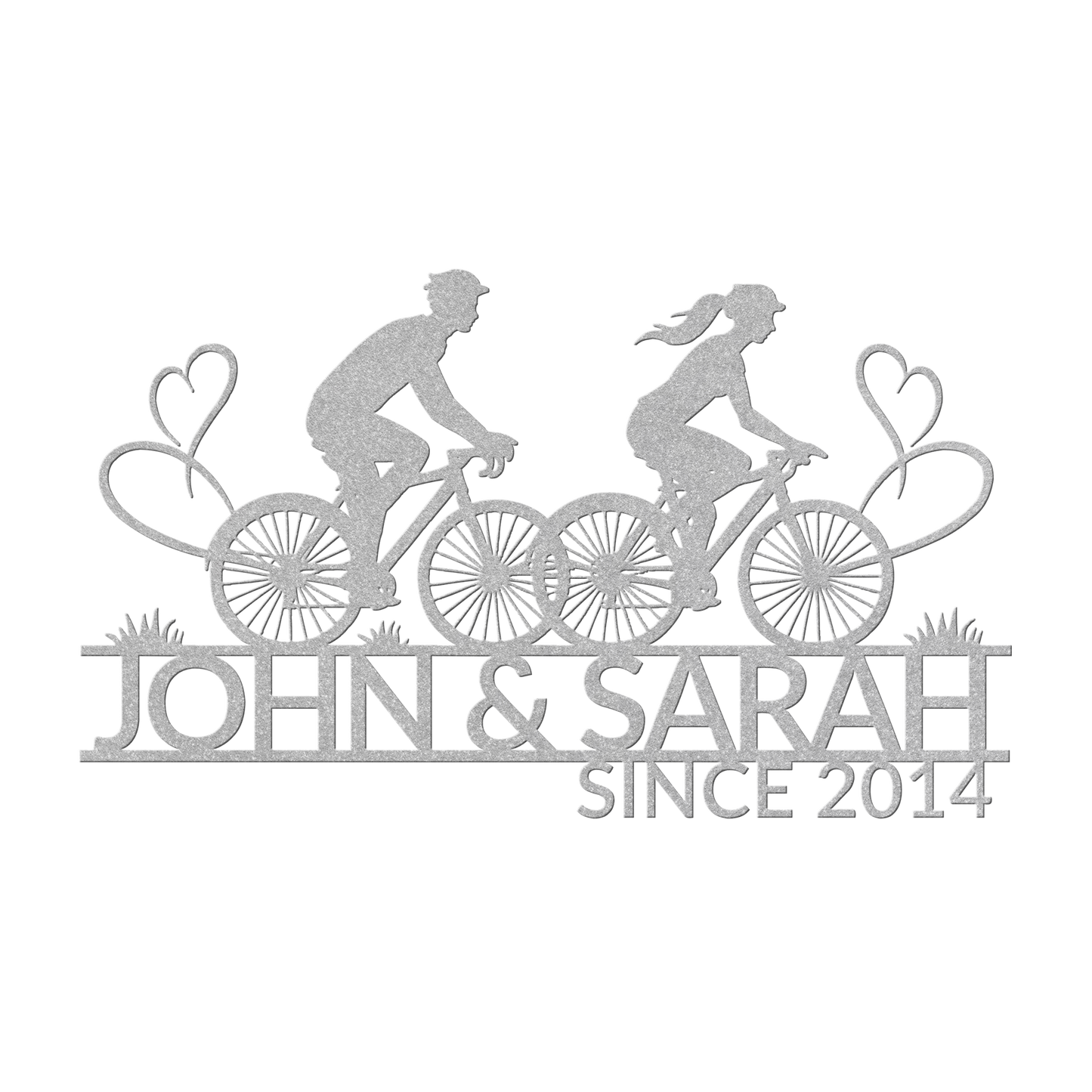 Cycling_Couple_with_Hearts_Metal_Wall_Ar_Silver_Transparent_Mockup.png