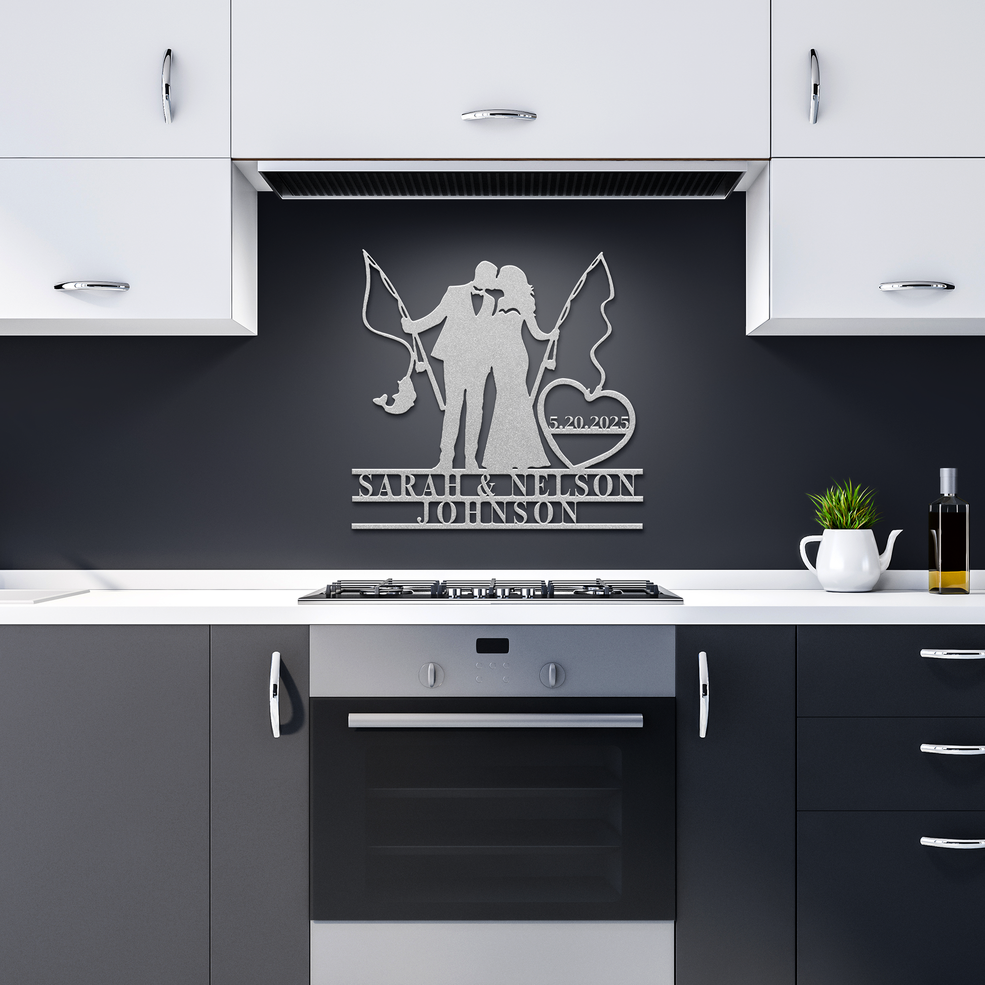 Fishing_Couple_Wedding_Metal_Sign_Silver_Dark_Kitchen_Mockup.png