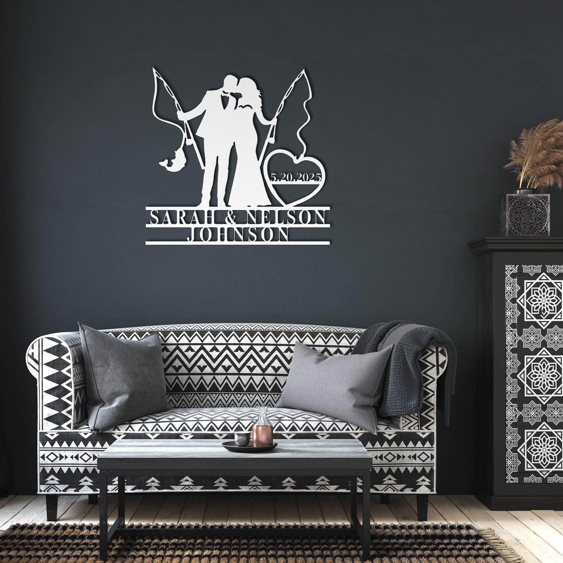 Fishing_Couple_Wedding_Metal_Sign_White_Dark_Living_Room_Mockup.png