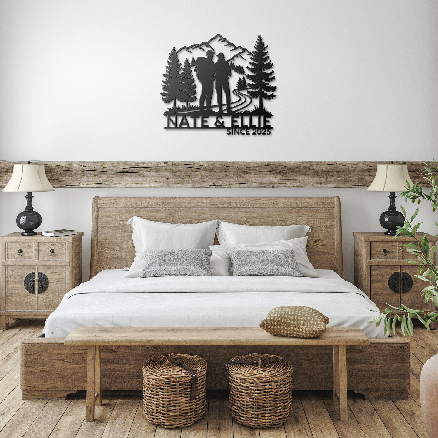 Hiking_Couple_Metal_Wall_Art_Black_Farmhouse_Bedroom_Mockup.png