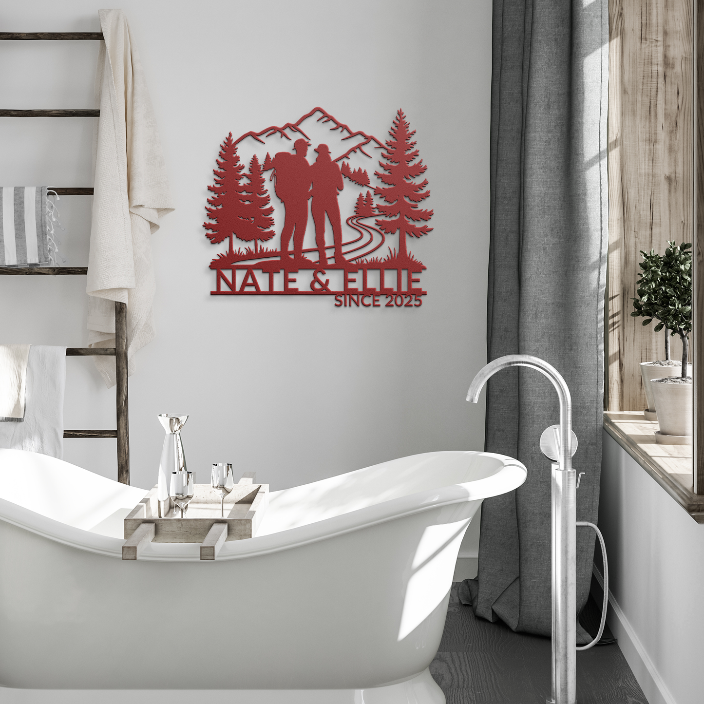 Hiking_Couple_Metal_Wall_Art_Red_Modern_Bathroom_Mockup.png