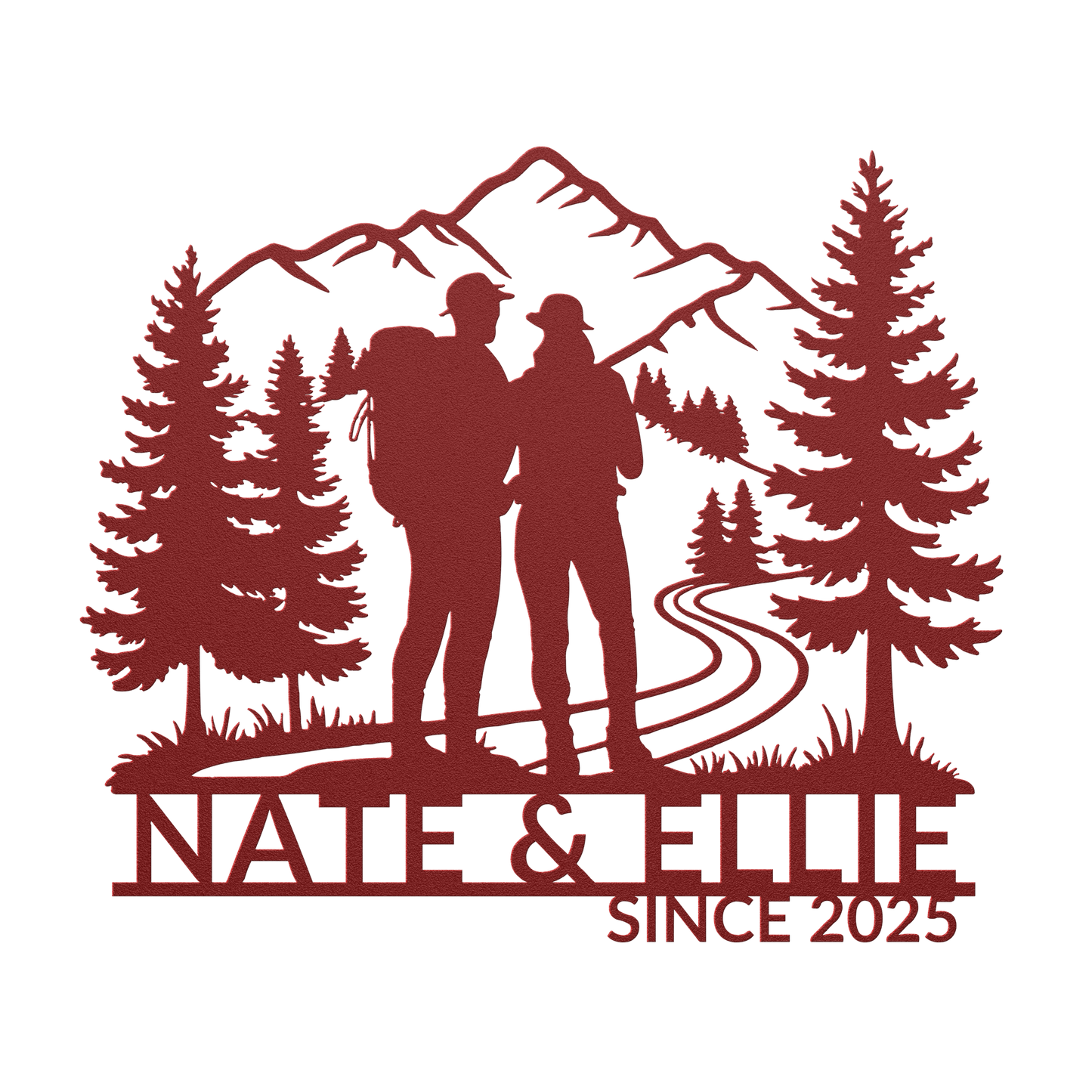 Hiking_Couple_Metal_Wall_Art_Red_Transparent_Mockup.png