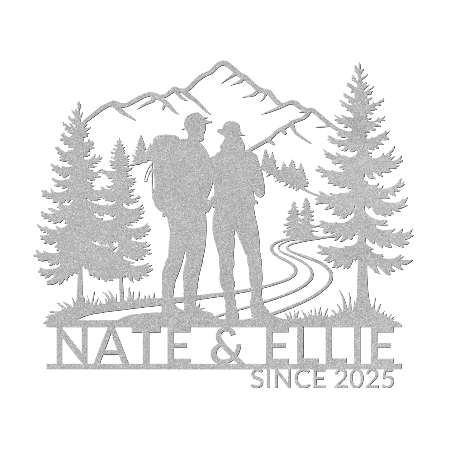Hiking_Couple_Metal_Wall_Art_Silver_Transparent_Mockup.png