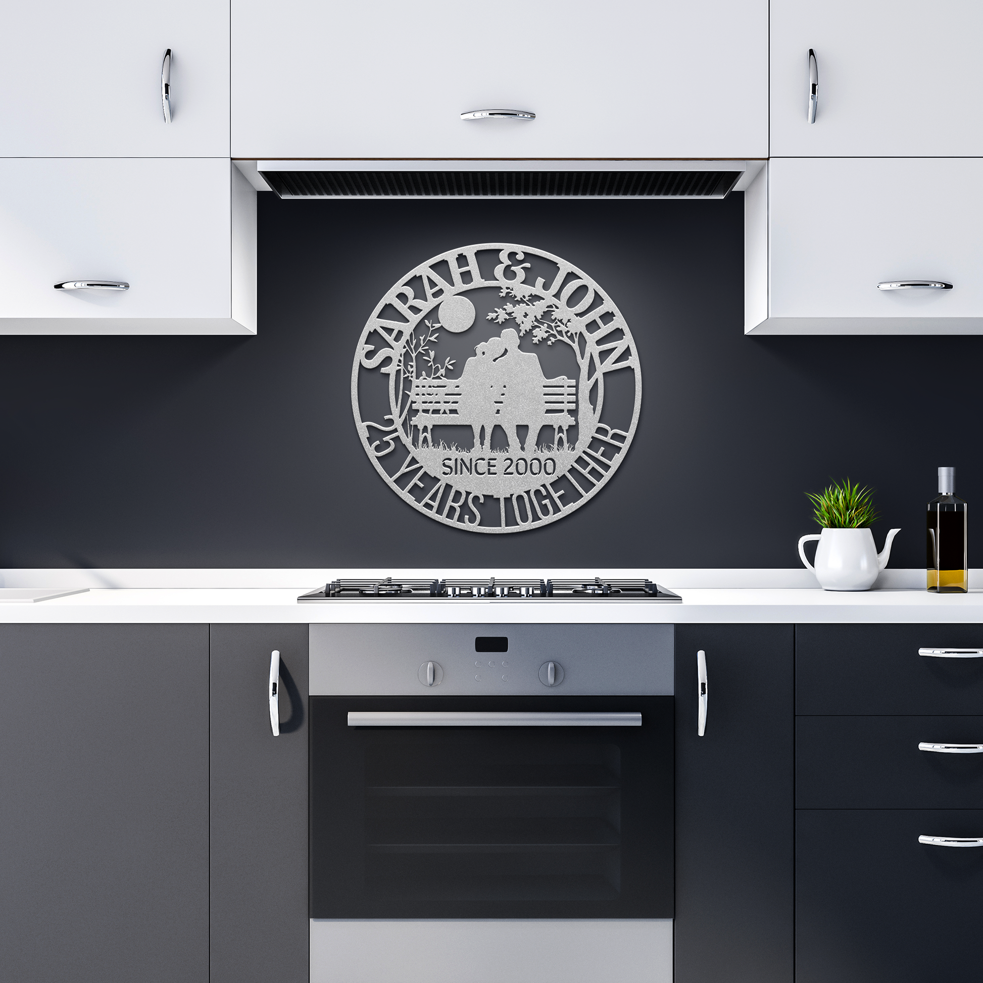 Wedding_Anniversary_Metal_Wall_Art_Silver_Dark_Kitchen_Mockup.png