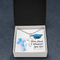Stainless steel Work Hard - Cross Necklace with Ball Chain from ShineOn Fulfillment in a gift box.