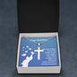 A Future Is Bright - Cross Necklace with Ball Chain, from ShineOn Fulfillment, inside a gift box with a congratulatory message for a significant milestone.
