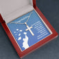 Future Is Bright - Cross Necklace with Ball Chain by ShineOn Fulfillment in a gift box with a congratulatory message for a new chapter in life.