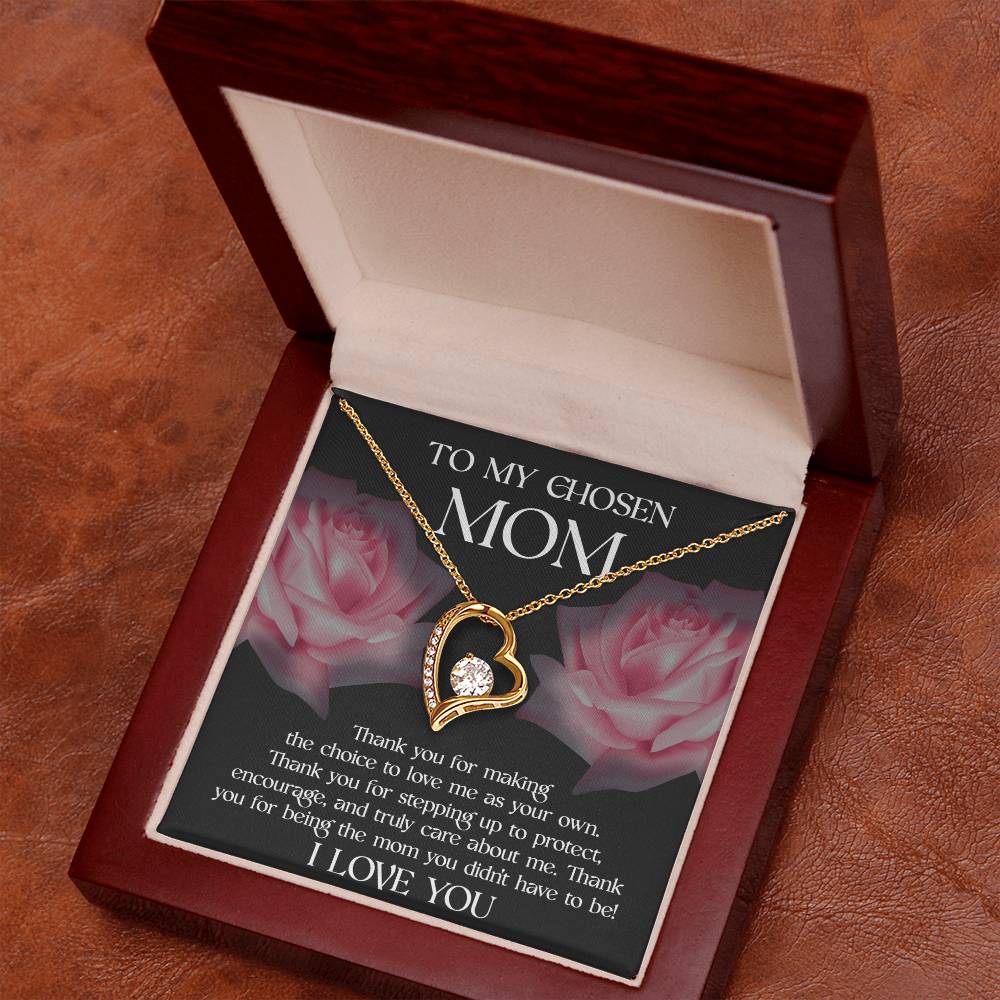 To Bonus Mom, My Chosen Mom - Forever Love Necklace