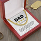 To Dad, Five Stars - Cuban Link Chain