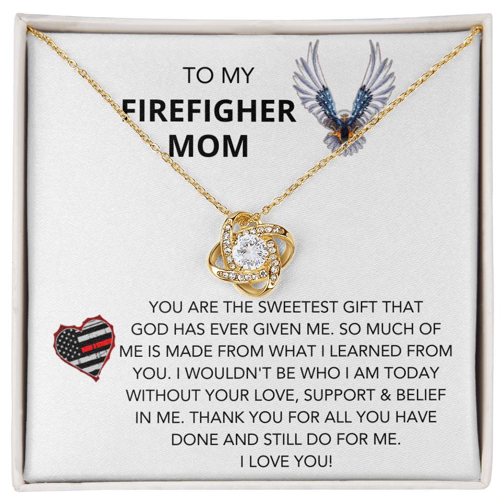 To my Dog Mom, Pawtrick Day-A Better Life - Love Knot Necklace from ShineOn Fulfillment, you are the sweetest gift from God. Your Love Knot Necklace, personalized with cubic zirconia crystals, symbolizes this perfectly.