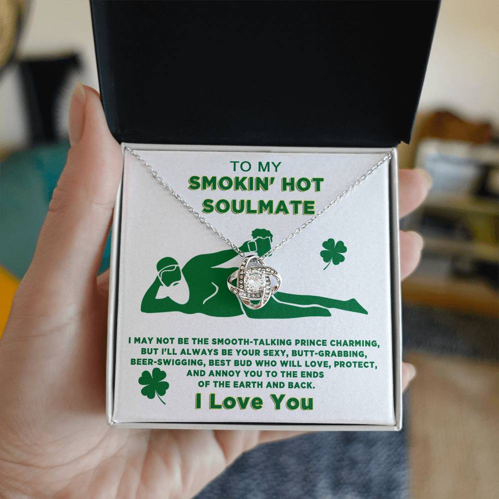 St. Patrick's Day personalized To My Soulmate, Always Be Your - Love Knot Necklace from ShineOn Fulfillment.
