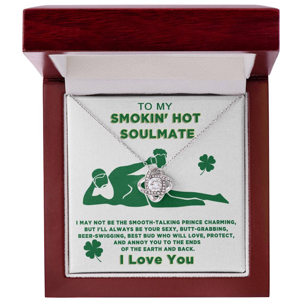 A To My Soulmate, Always Be Your - Love Knot Necklace in a ShineOn Fulfillment box.