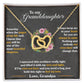 To My Granddaughter, Hold This Tight To Feel My Love - Interlocking Hearts Necklace by ShineOn Fulfillment