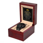 A *To Father-in-Law, Truly Blessed 2 - Metal Chronograph Watch* in a wooden box with a message labeled "To My Father-in-Law" displayed on the inner lid.