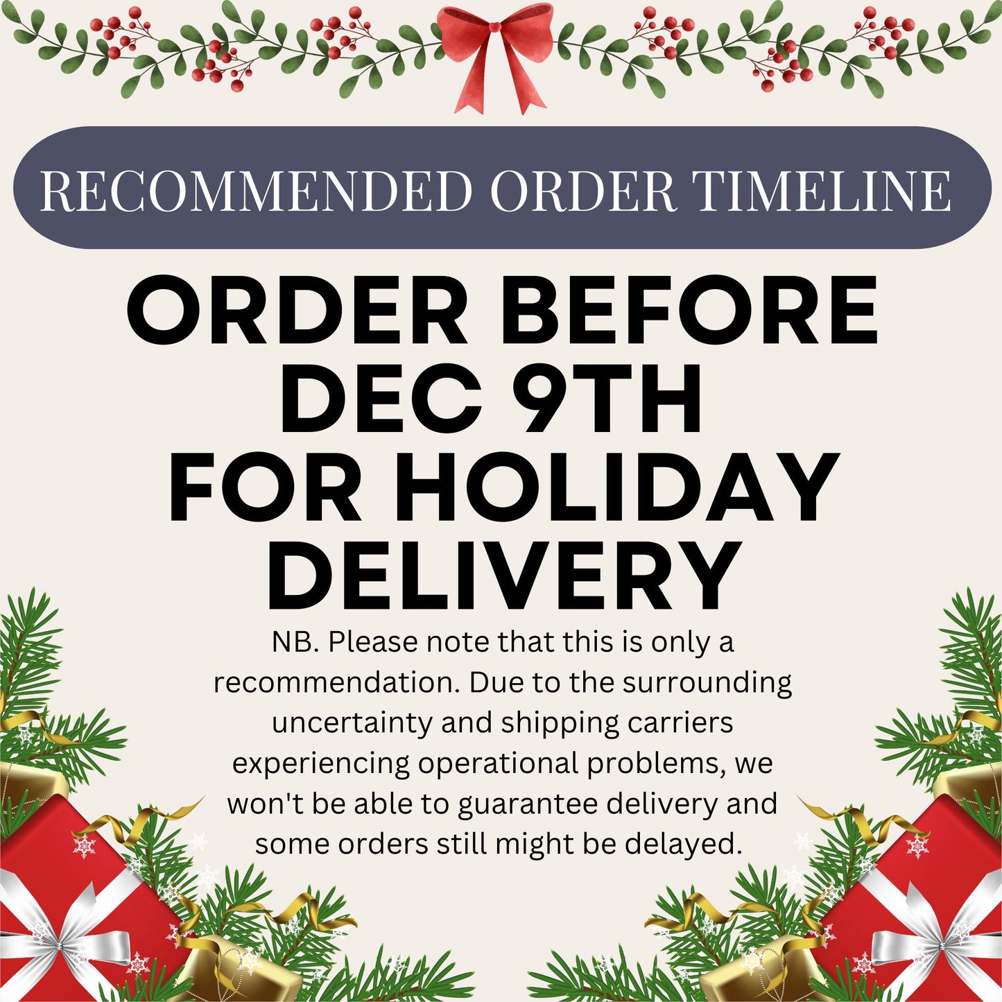 The deadline for holiday delivery is December 9th. Order the Zodiac Cancer Faux Stained Glass Mosaic Phone Case by then to ensure timely arrival, as later orders may face shipping delays.