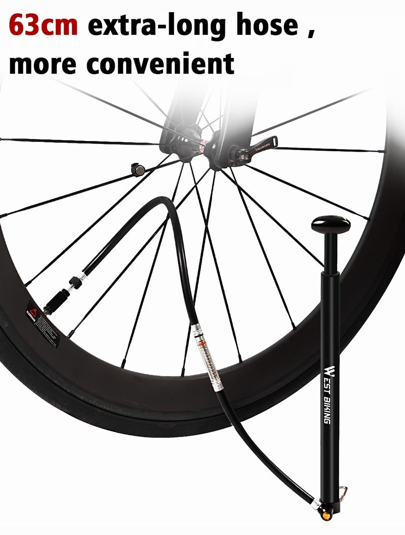 160PSI High Pressure Floor Pump - Golden Value SG