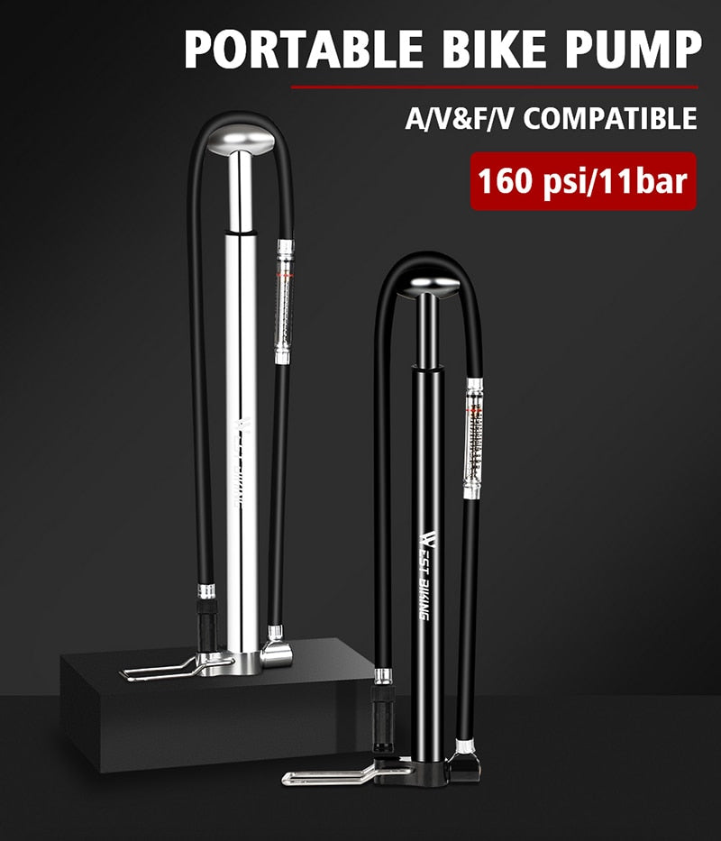 160PSI High Pressure Floor Pump - Golden Value SG