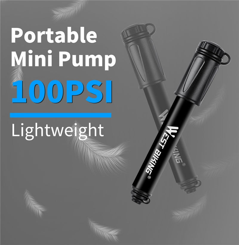 89G Portable 160 PSI High Pressure Mini Bicycle Pump - Golden Value SG