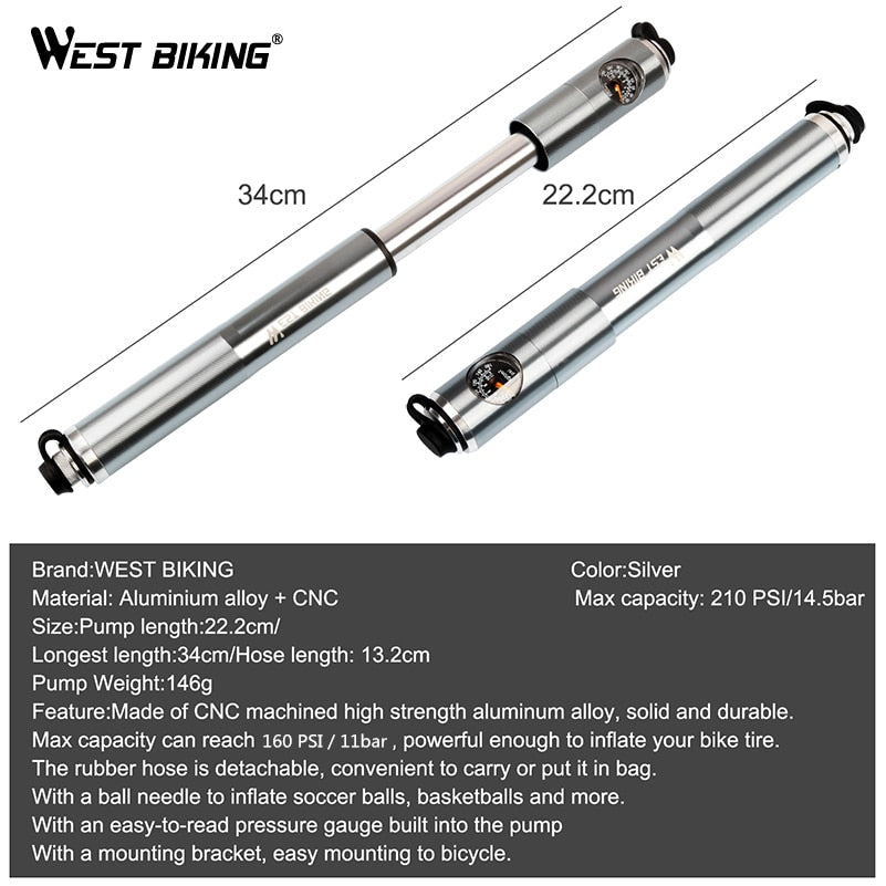 Portable High Pressure Gauge Hand Pump - Golden Value SG