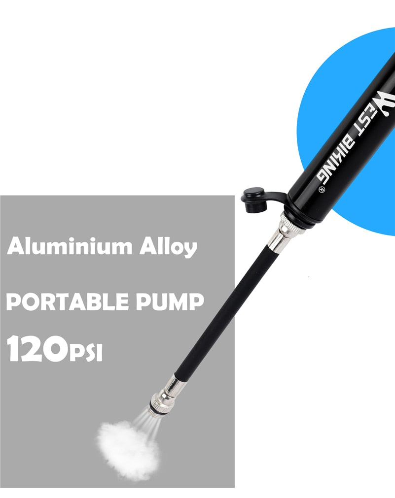 89G Portable 160 PSI High Pressure Mini Bicycle Pump - Golden Value SG