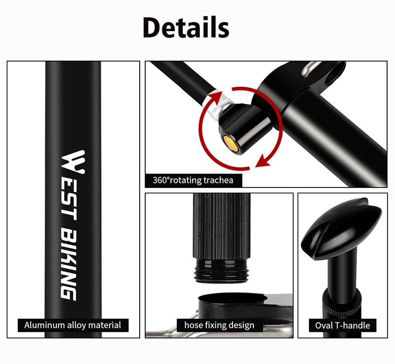 160PSI High Pressure Floor Pump - Golden Value SG