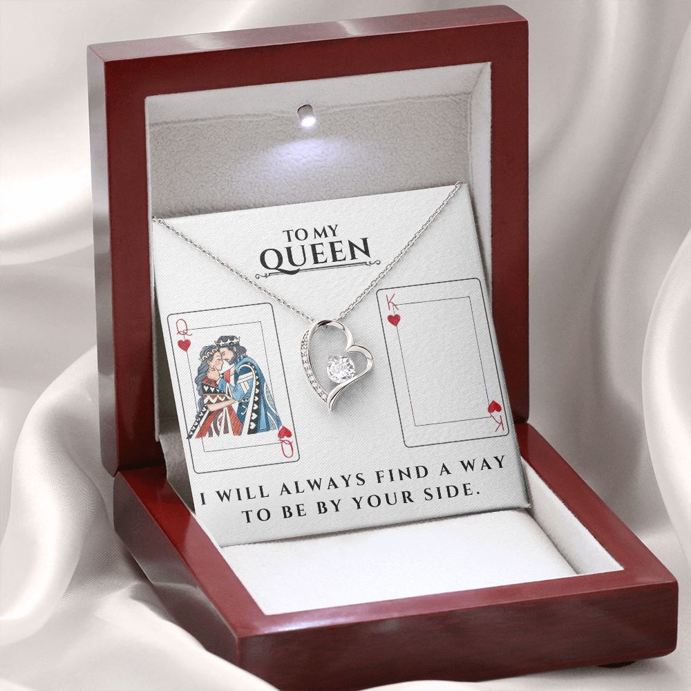 ShineOn Fulfillment's "I Will Always Find A Way Forever Love Necklace" - For Soulmate, Wife or Girlfriend, Queen.