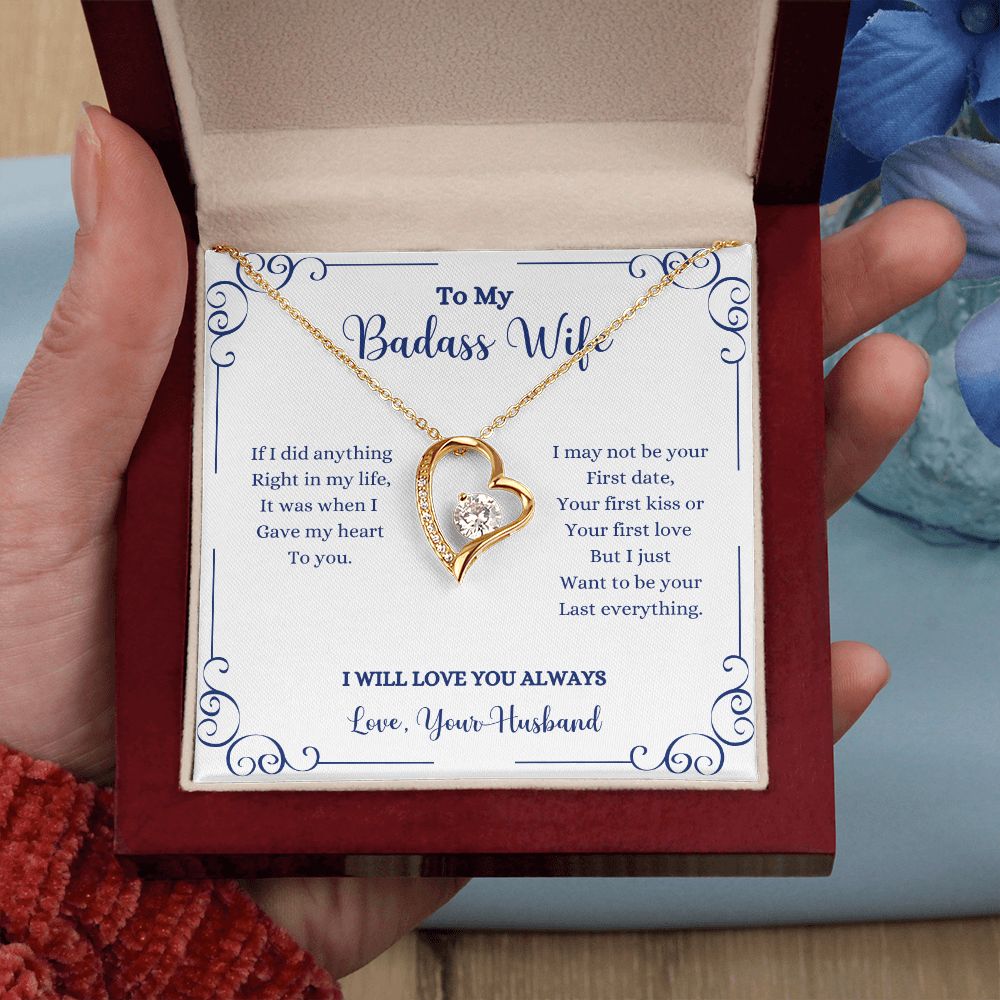 A ShineOn Fulfillment gift box with an I Will Always Be With You Forever Love Necklace - Gift for Wife from Husband that says to my bosses wife.