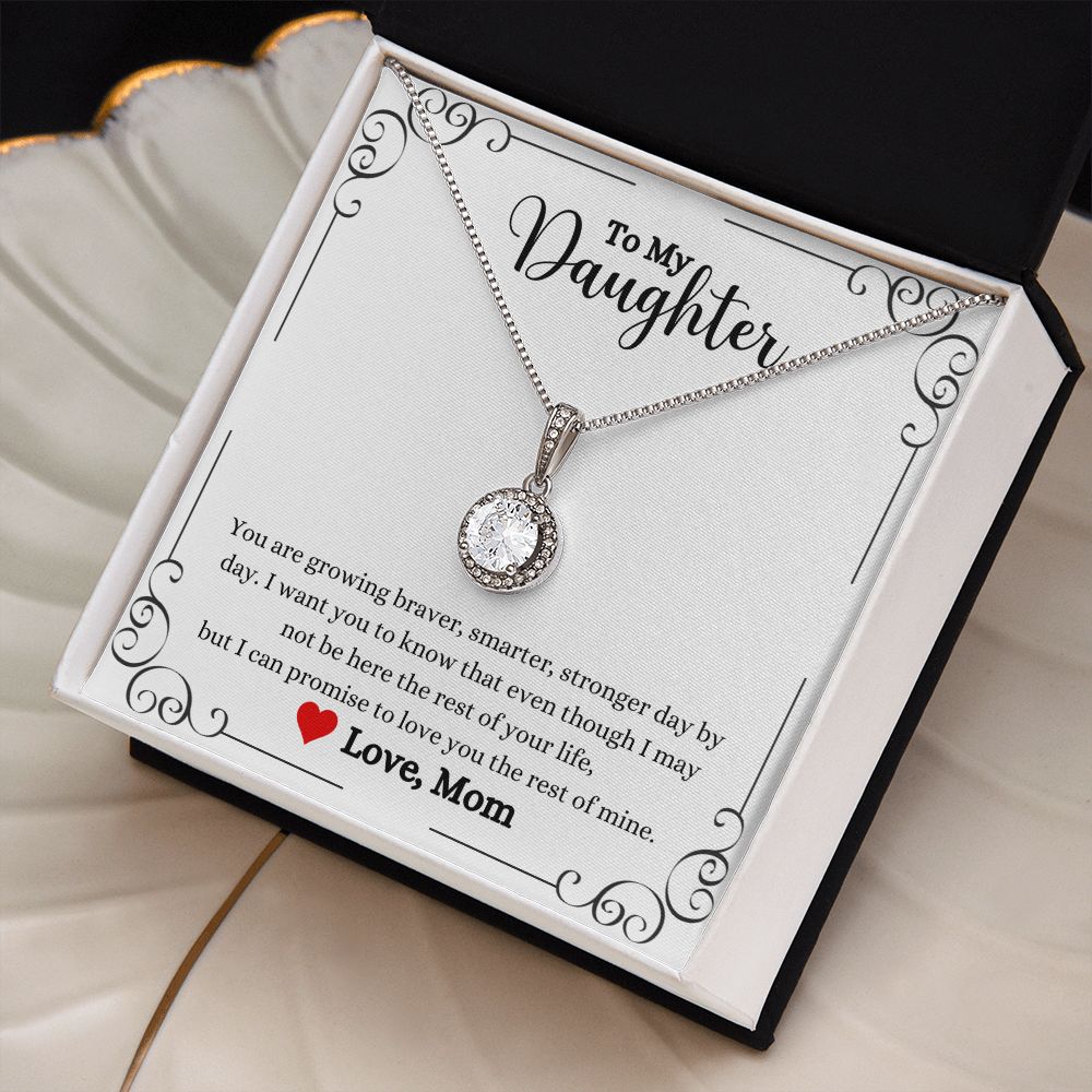 A ShineOn Fulfillment gift box with the Love You The Rest of Mine Eternal Hope Necklace - Gift for Daughter from Mom for a daughter.