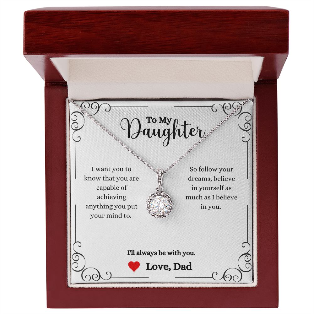 A gift box with the I Will Always Be With You Eternal Hope Necklace- Gift for Daughter from Dad by ShineOn Fulfillment.