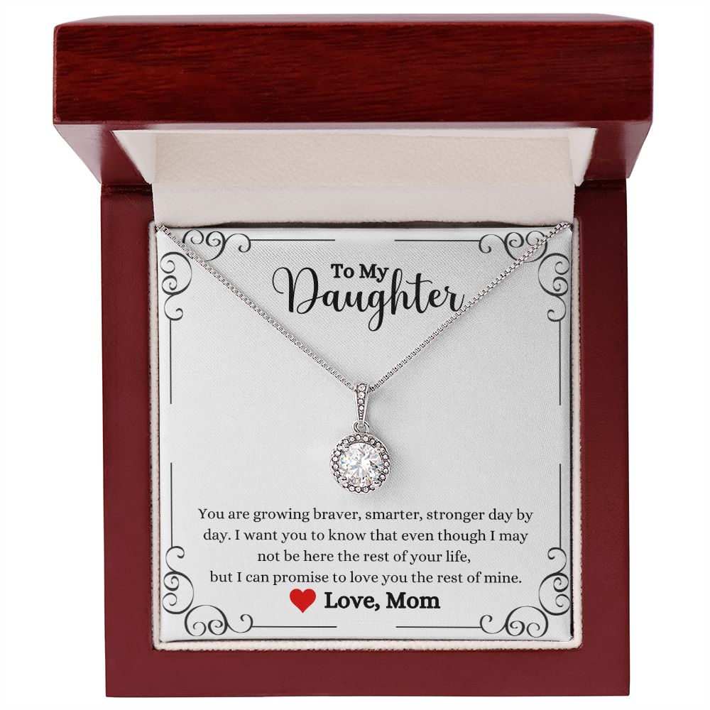 A ShineOn Fulfillment gift box with a Love You The Rest of Mine Eternal Hope Necklace - Gift for Daughter from Mom.
