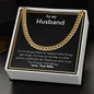 A You Are Always There Cuban Link Necklace - For husband from wife with a message to my husband. (Brand: ShineOn Fulfillment)