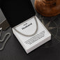 A gift box with a You Are The Best Thing In My Life Cuban Link Necklace - For Husband from Wife by ShineOn Fulfillment and a compass.