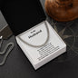 A gift box with a No Matter Where We Go Cuban Link Necklace - For Husband from Wife by ShineOn Fulfillment and a compass.