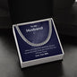 A ShineOn Fulfillment gift box with an Always Remember Cuban Link Necklace - For Husband from Wife.