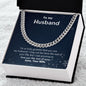 A ShineOn Fulfillment gift box with the I'm So Truly Grateful Cuban Link Necklace - For Husband from Wife that says to my husband.