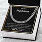 A ShineOn Fulfillment gift box with a You Are Always There Cuban Link Necklace - For husband from wife.