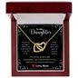 A ShineOn Fulfillment gift box with the I Love You Forever And Always Interlocking Hearts Necklace - Gift for Daughter from Mom.