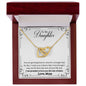 A ShineOn Fulfillment gift box with a Love You The Rest of Mine Interlocking Hearts Necklace - Gift for Daughter.